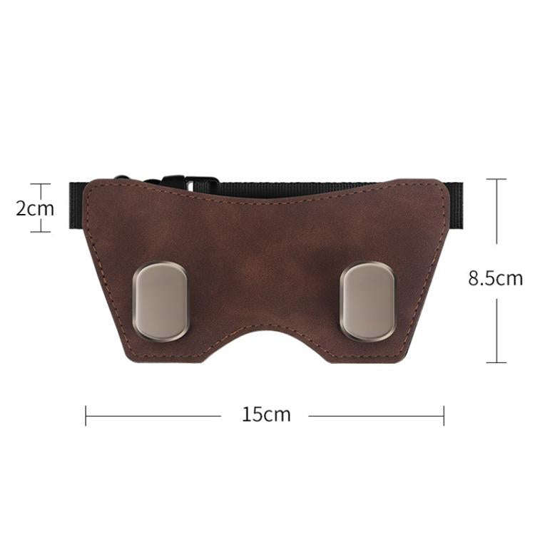 Car Sports Seats With One-Piece Headrests Furring Storage Metal Hooks(Brown)