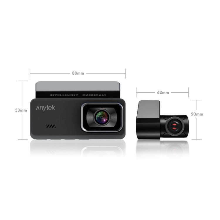 Anytek T1 PRO 3.2 Inch 2K HD Night Vision Car Recorder Hidden Car Camera Front And Rear Dual Reco...