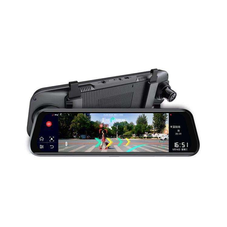 Android 8.1 Full Screen 10-Inch Rearview Mirror AR Navigation Bluetooth Driving Recorder(Internat...