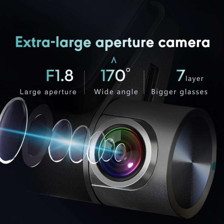 Anytek T3 PRO 2 inch 2K HD Night Vision Car Recorder Hidden Car Camera Front & Rear Dual Recordin...