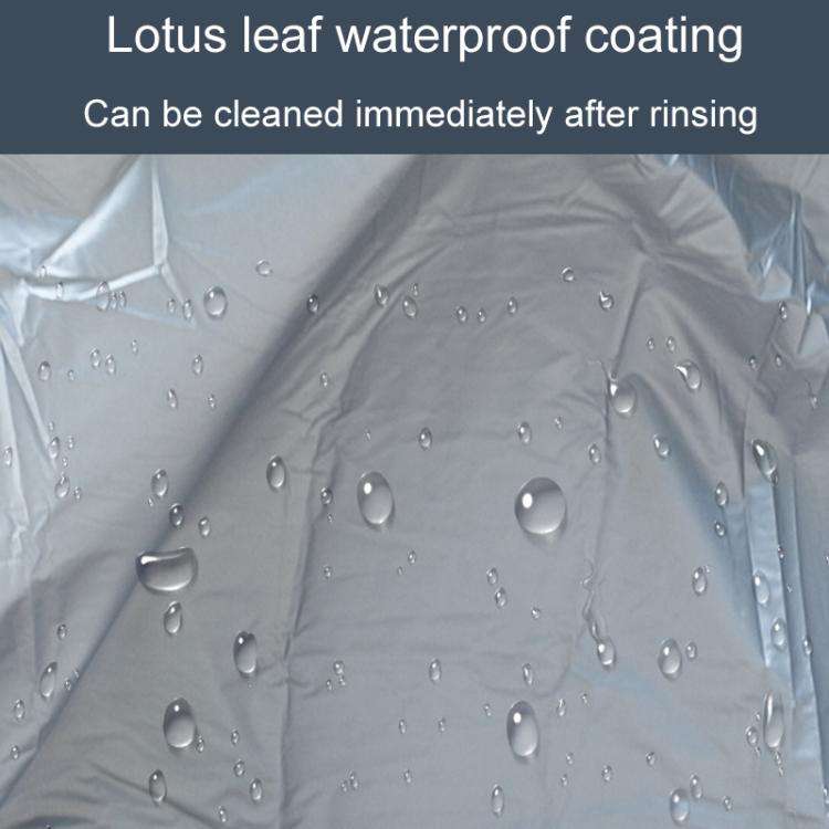 Car PE Film Waterproof And Dustproof Four Seasons Universal Coat Cover, Size: XXL(Silver Gray)