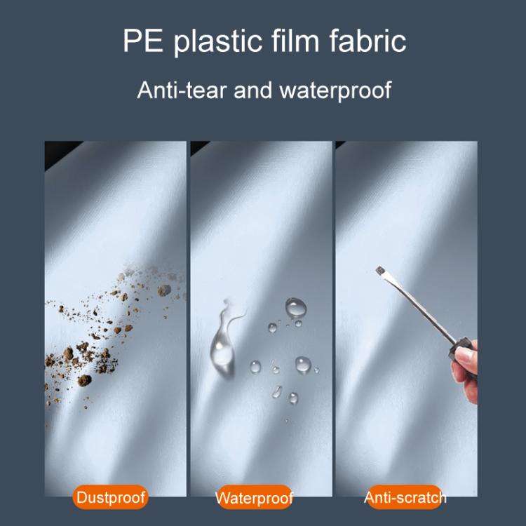 Car PE Film Waterproof And Dustproof Four Seasons Universal Coat Cover, Size: XXL(Silver Gray)