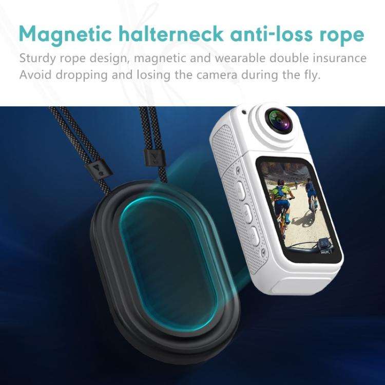 Anytek S70 Magnetic Thumb Sports Camera HD Outdoor Portable Riding Camera(Black)