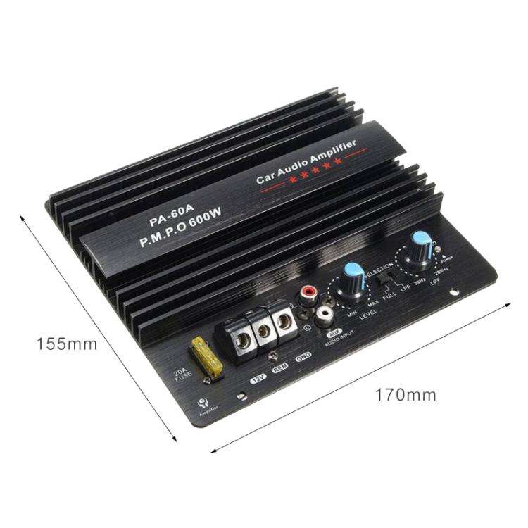 PA-60A 12V 600W Car Amplifier Board High Power Audio Subwoofer Module