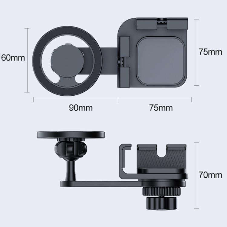 Magnetic Car Phone Holder Mount for Tesla Model 3/Y / AITO / NIO / Lixiang Auto(Black)