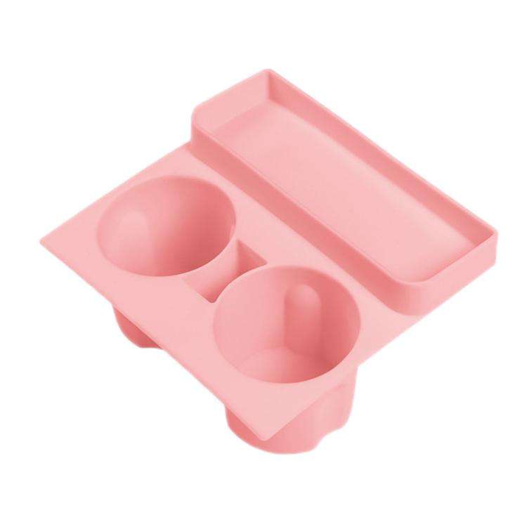 For Tesla 21-23 Model 3/Y Central Control Integrated Silicone Storage Cup Holder(Pink)