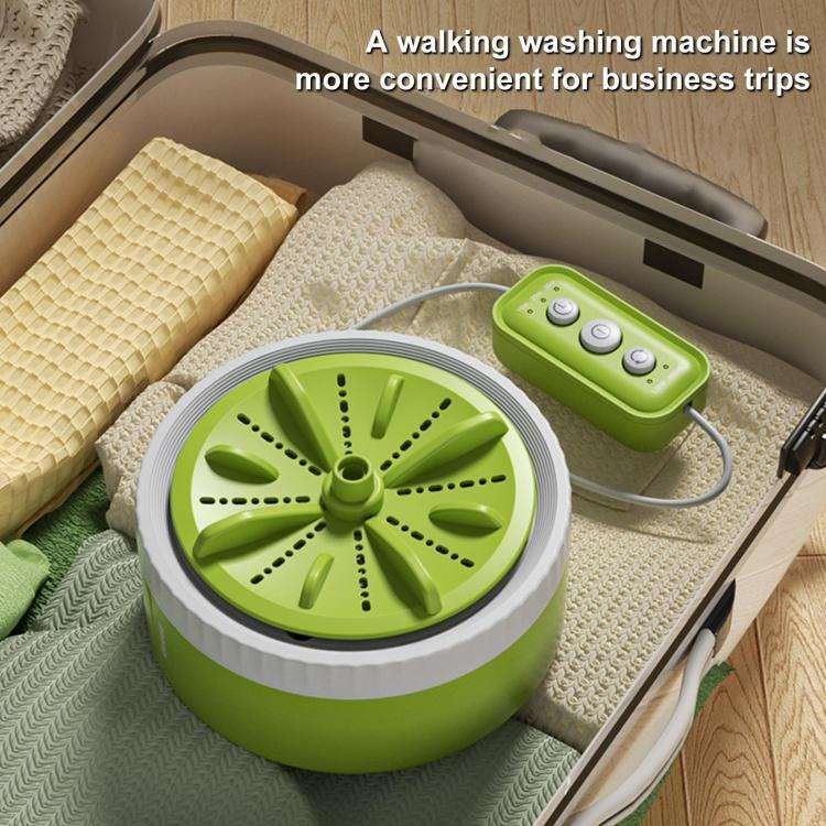 Mini Portable Underwear Socks Turbine Washing Machine, Color: Orange Standard