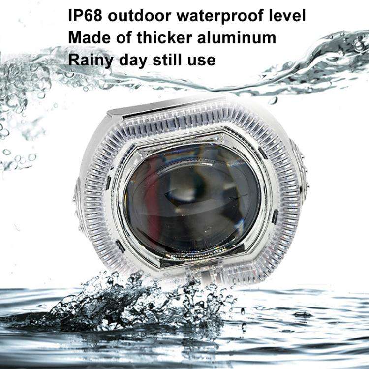 2.5 inch Motorcycle Electric Bike Car Universal Built-in LED Headlight Spot Lens Far and Near Spo...