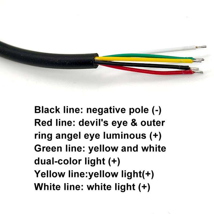 2.5 inch Motorcycle Electric Bike Car Universal Built-in LED Headlight Spot Lens Far and Near Spo...