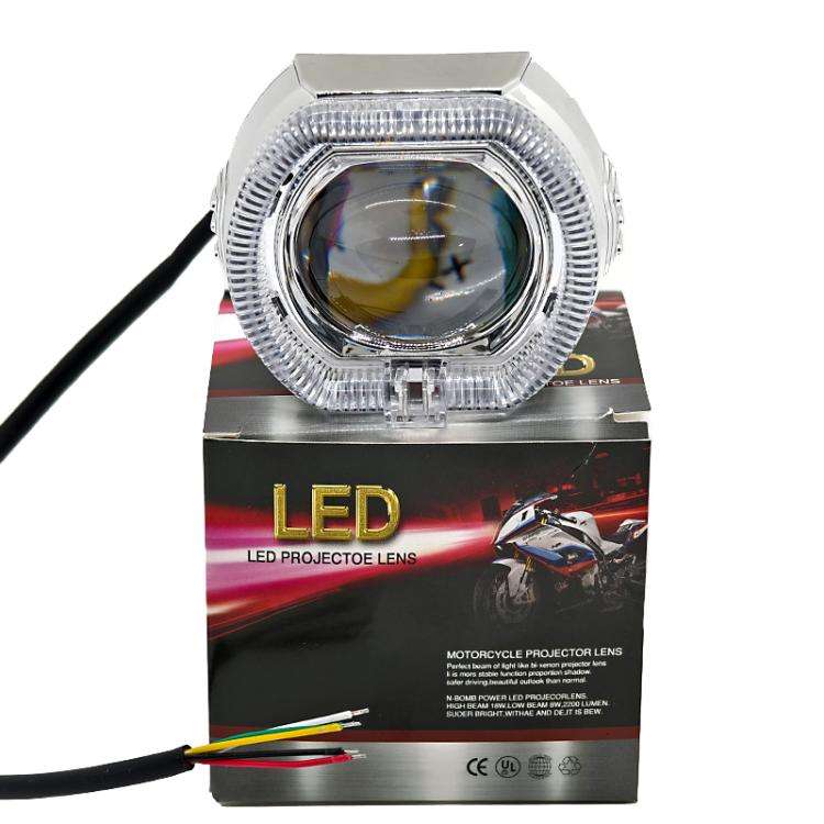 2.5 inch Motorcycle Electric Bike Car Universal Built-in LED Headlight Spot Lens Far and Near Spo...