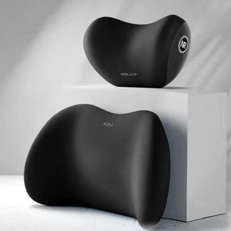 Car Mmemory Foam Support Driving Cushion, Color: Black Headrest