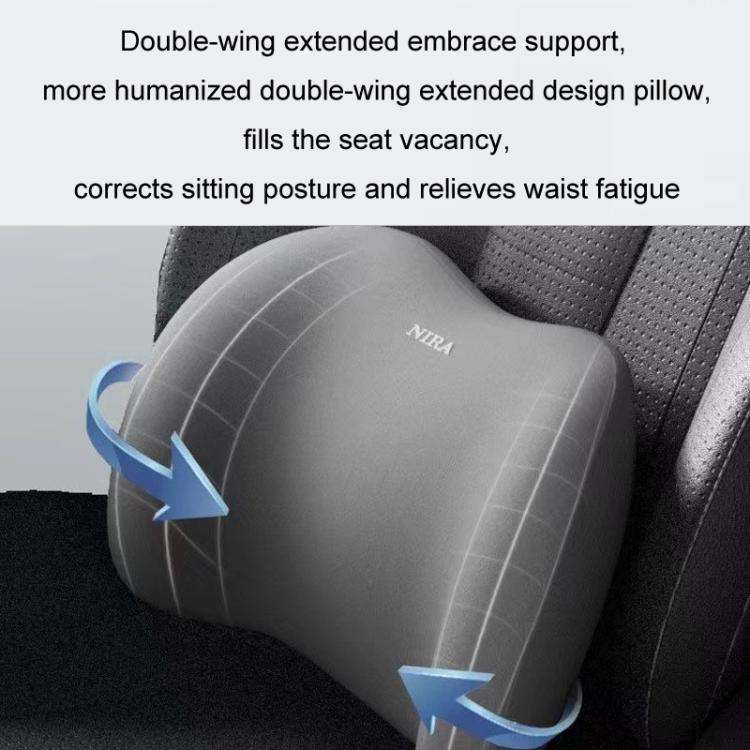 Car Mmemory Foam Support Driving Cushion, Color: Coffee Lumbar Support
