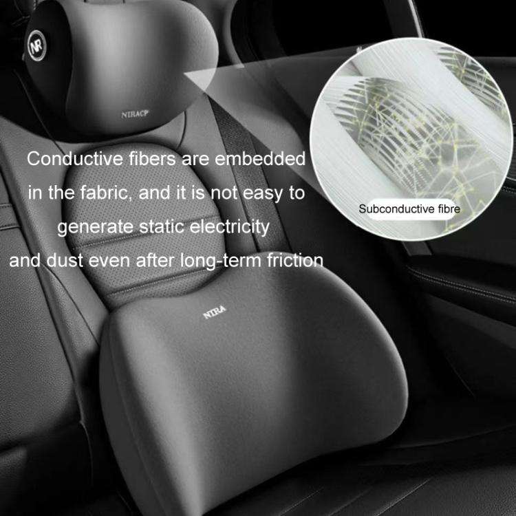 Car Mmemory Foam Support Driving Cushion, Color: Coffee Lumbar Support