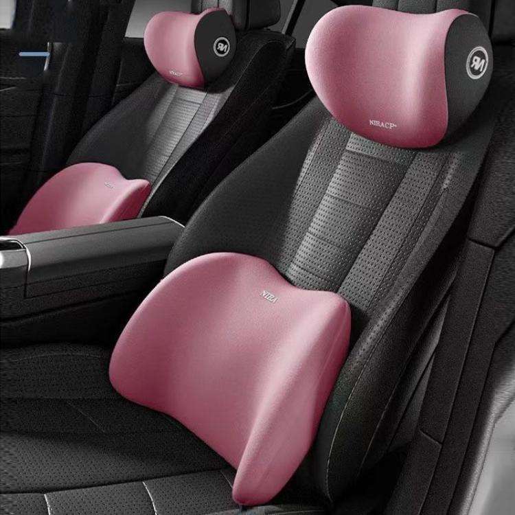 Car Mmemory Foam Support Driving Cushion, Color: Pink Headrest