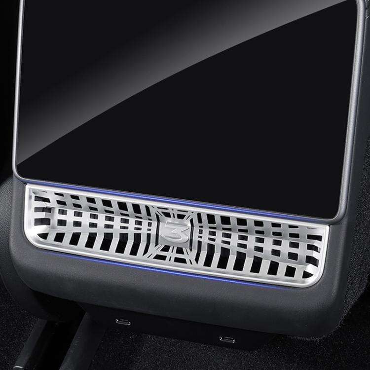 For Tesla 2024 Model 3 Rear Air Outlet Protective Cover Modification, Color: ABS Regular