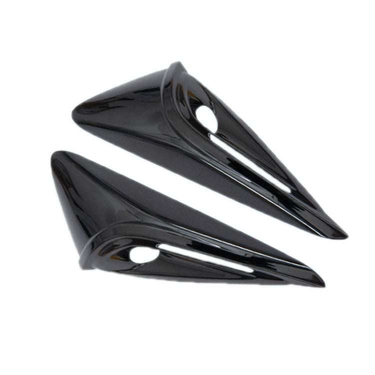 For Tesla 2024 Model 3 Fenders Side Labels Camera Cover Stickers, Color: Piano Paint Bright Black