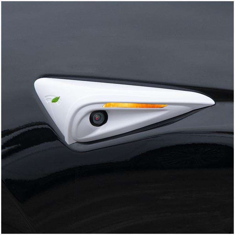 For Tesla 2024 Model 3 Fenders Side Labels Camera Cover Stickers, Color: Bright Red