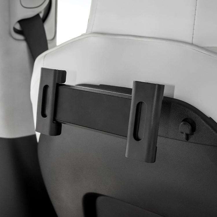 For Tesla 2024 Model 3/Y/S Car Seat Back Mobile Phone Holder(Black)