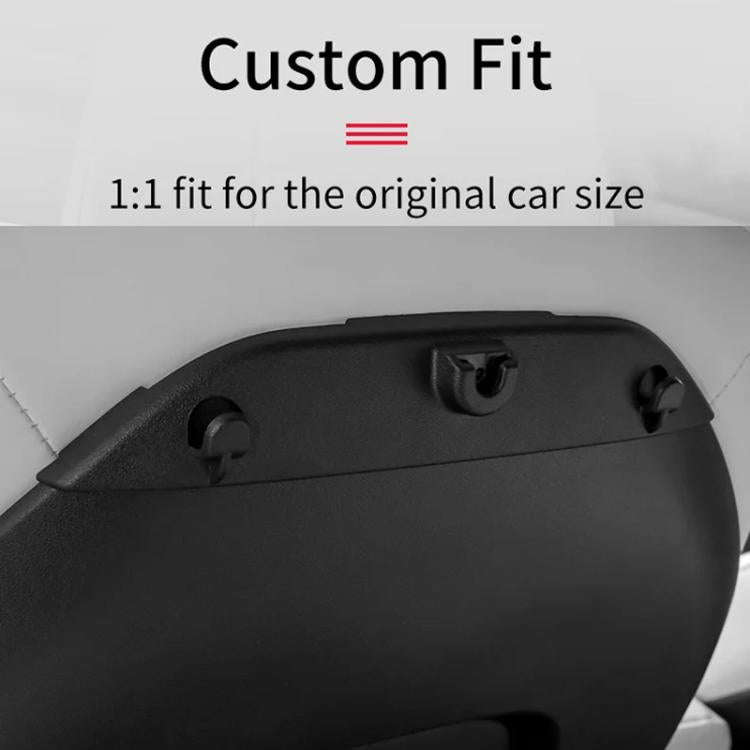 For Tesla 2024 Model 3/Y/S Car Seat Back Mobile Phone Holder(Black)