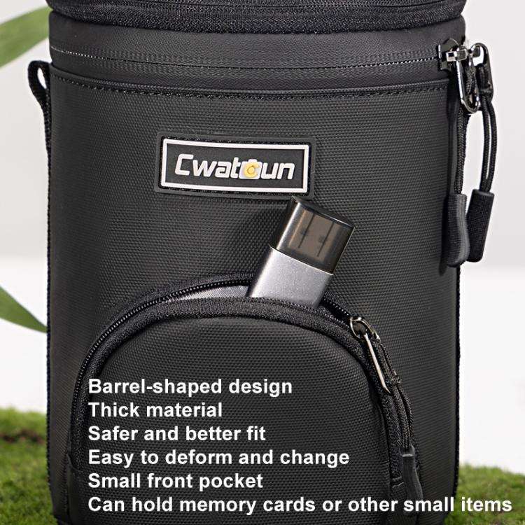 Cwatcun D162 Medium Camera Lens Cylinder Cartoon Panda Camera Lens Protective Cover