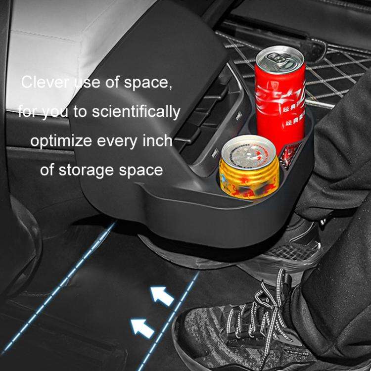 For Tesla Model 3/Y Rear Air Outlet Anti-kick Storage Box Cup Holder(TSL-305)