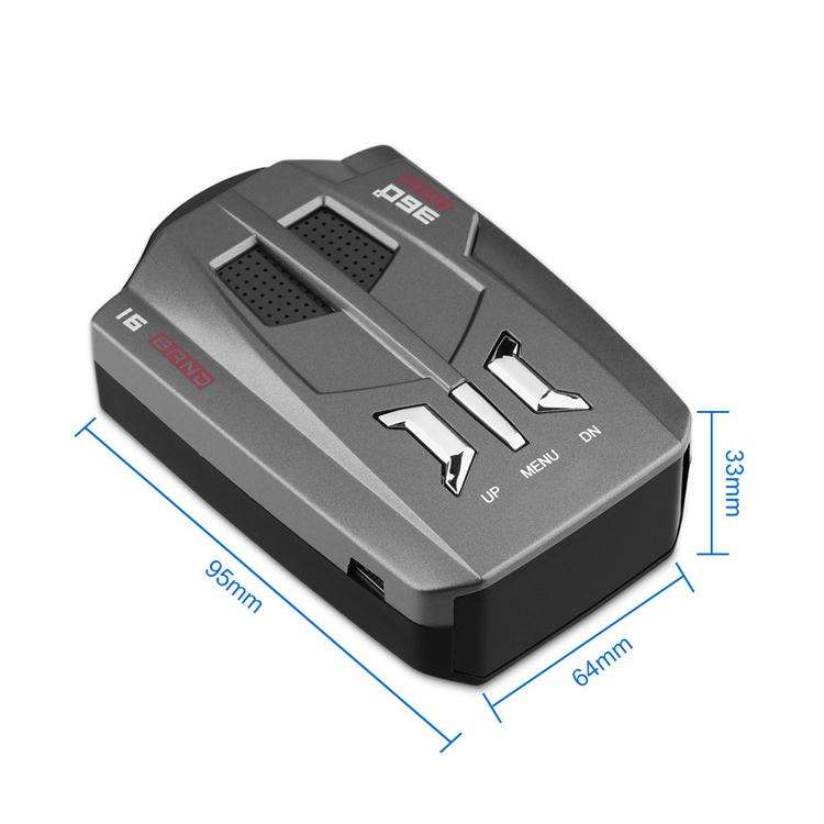 Car Mobile Radar Speed Detector Car Electronic Dog, Support English / Russian
