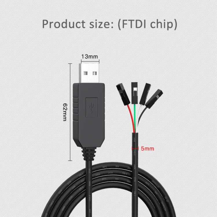 FTDI Chip USB to TTL Download Cable Program Software Burning Serial Picrocontroller Upgrade Wire