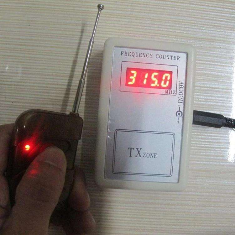 250-450 MHz Frequency Counter for Remote Control Calibration