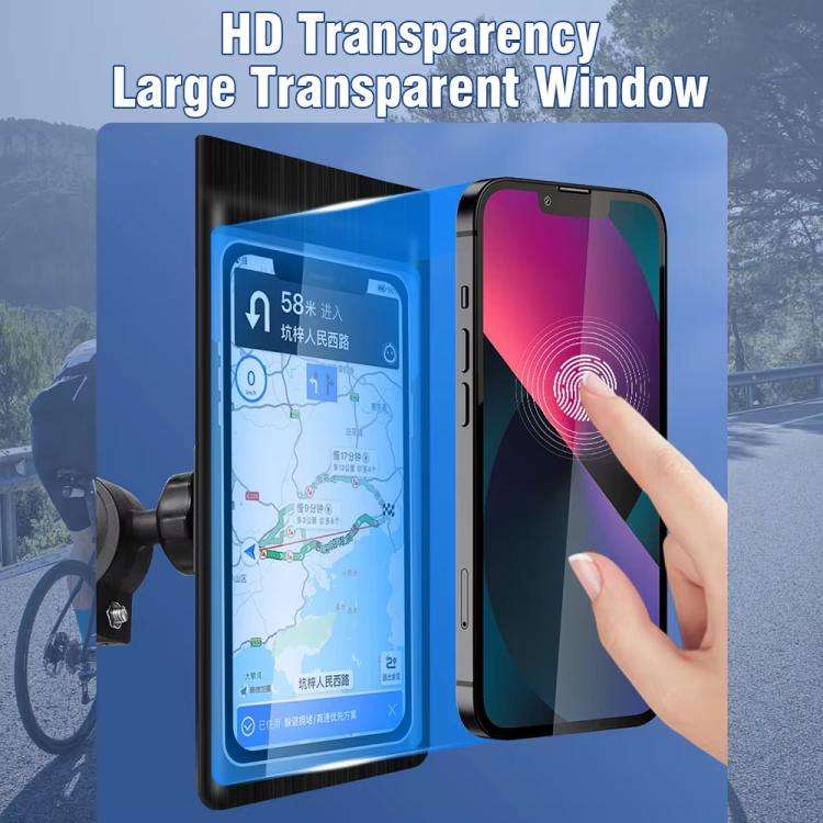 Bicycle Waterproof Phone Bag Mount Stand 360 Degree Rotation Motorcycle Bike Cellphone Holder, Sp...