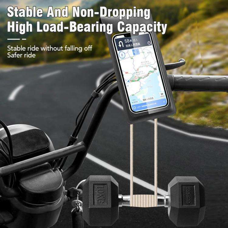 Bicycle Waterproof Phone Bag Mount Stand 360 Degree Rotation Motorcycle Bike Cellphone Holder, Sp...