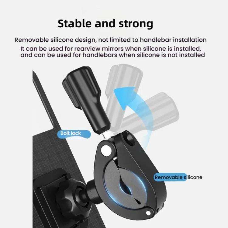 Bicycle Holder Waterproof Pouch Bag Bike Motorcycle Handlebar Mirror Phone Stand Mount, Size: L