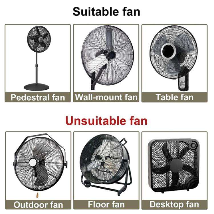 61 x 19 x 61cm Outdoor Industrial Fan Waterproof and Dustproof Protective Cover(Black)
