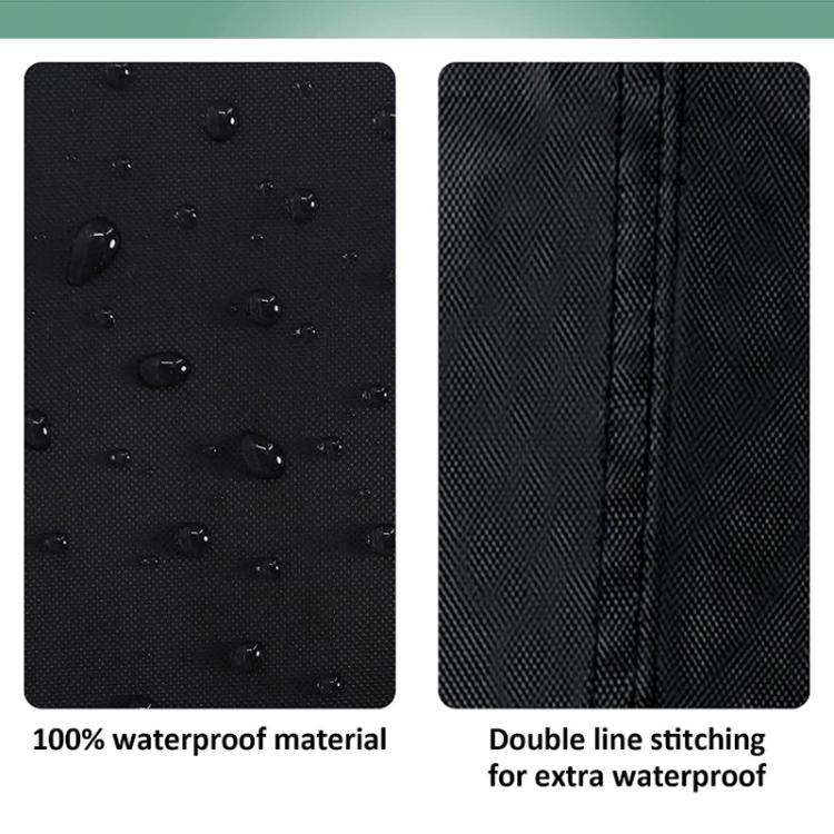 61 x 19 x 61cm Outdoor Industrial Fan Waterproof and Dustproof Protective Cover(Black)