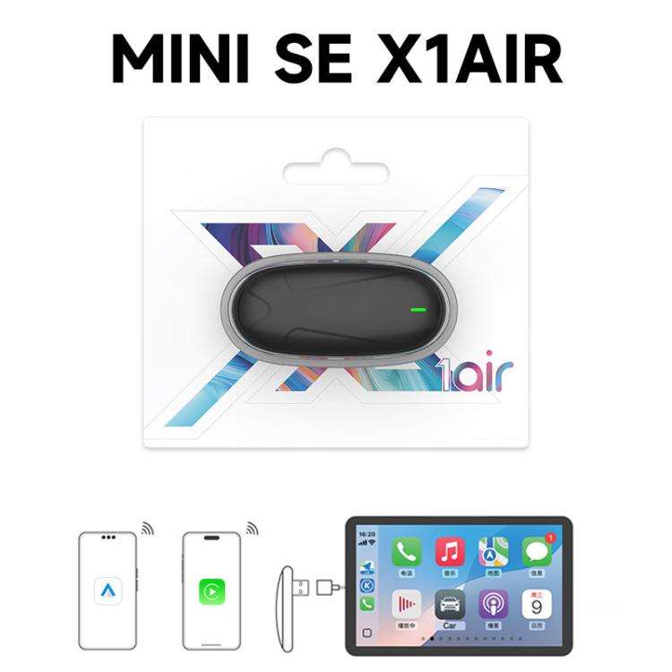 Original Carplay Wired To Wireless Box Adapter Car Connect Android Box, Model: MINI SE X1AIR Black