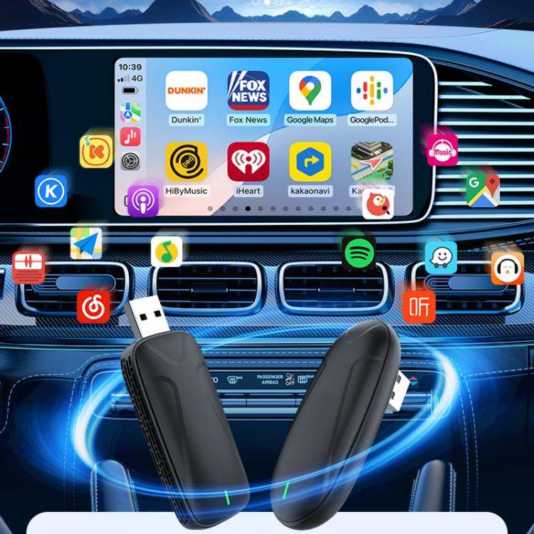 Original Carplay Wired To Wireless Box Adapter Car Connect Android Box, Model: MINI SE X2AIR Black
