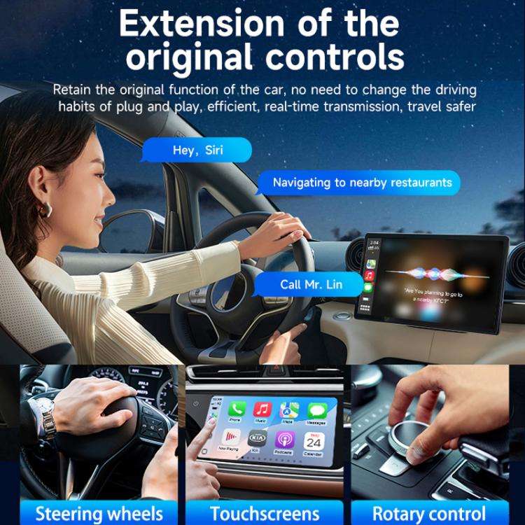 Original Carplay Wired To Wireless Box Adapter Car Connect Android Box, Model: MINI SE X2AIR Black