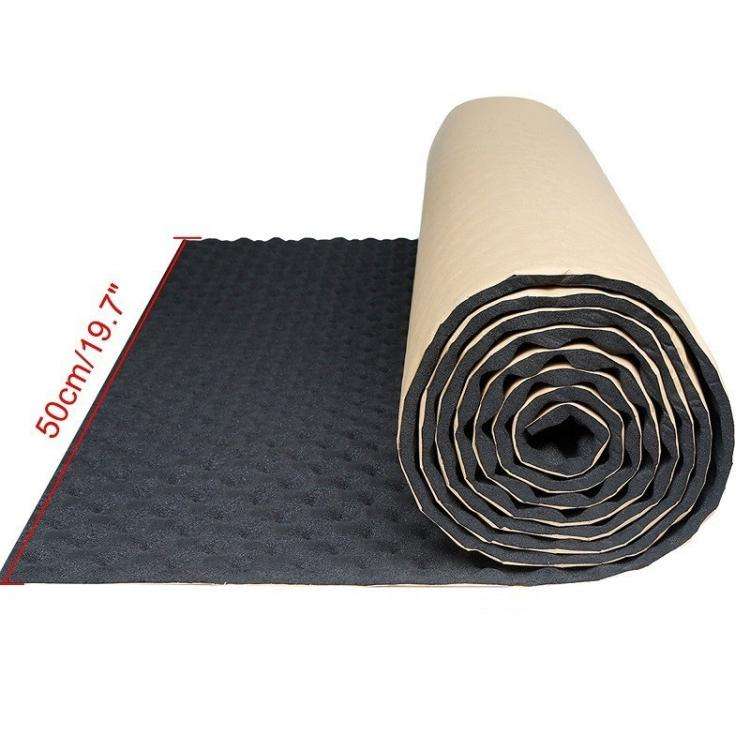 100x50x2cm Car Rubber Plastic Self-adhesive Wave Crest Shockproof Sound-absorbing Cotton