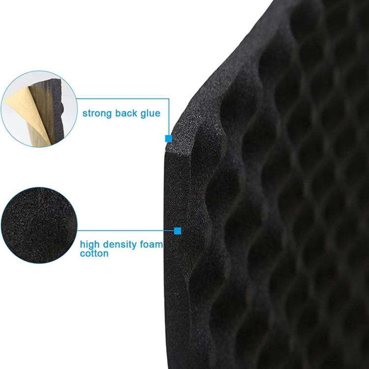 200x50x2cm Car Rubber Plastic Self-adhesive Wave Crest Shockproof Sound-absorbing Cotton