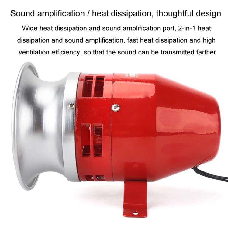 MS-390 DC24V Wind Screw Motor Siren Alarms High Power Industrial Buzzer Horn Alarms