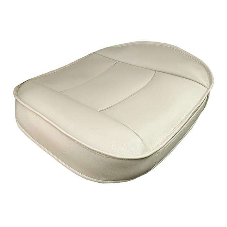 Car SUV Single Seat Backless Leather Protective Seat Cover(Beige)
