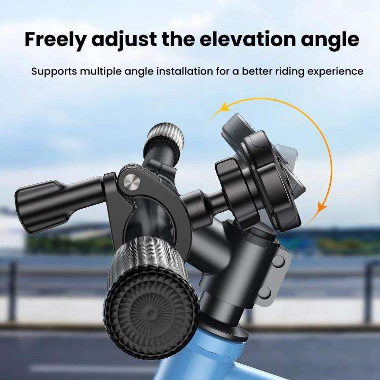 Bicycle Motorcycle Snap-On Mobile Phone Holder With Magnetic Ring(QL-10 Black)
