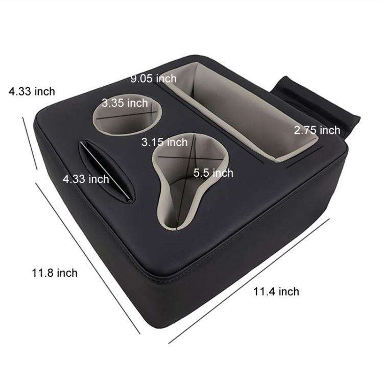 Cars Multifunctional Universal Cup Holder Storage Box(Black)