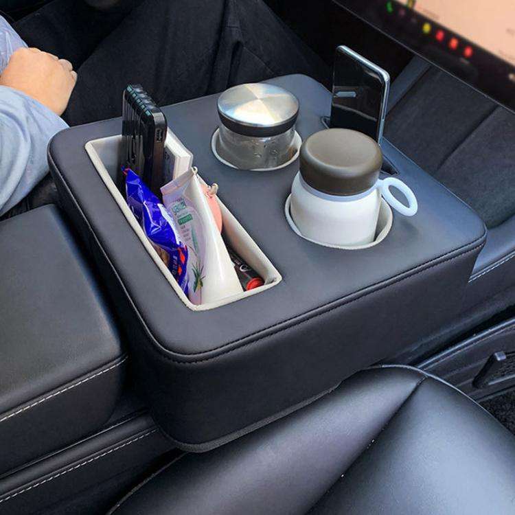 Cars Multifunctional Universal Cup Holder Storage Box(Black)