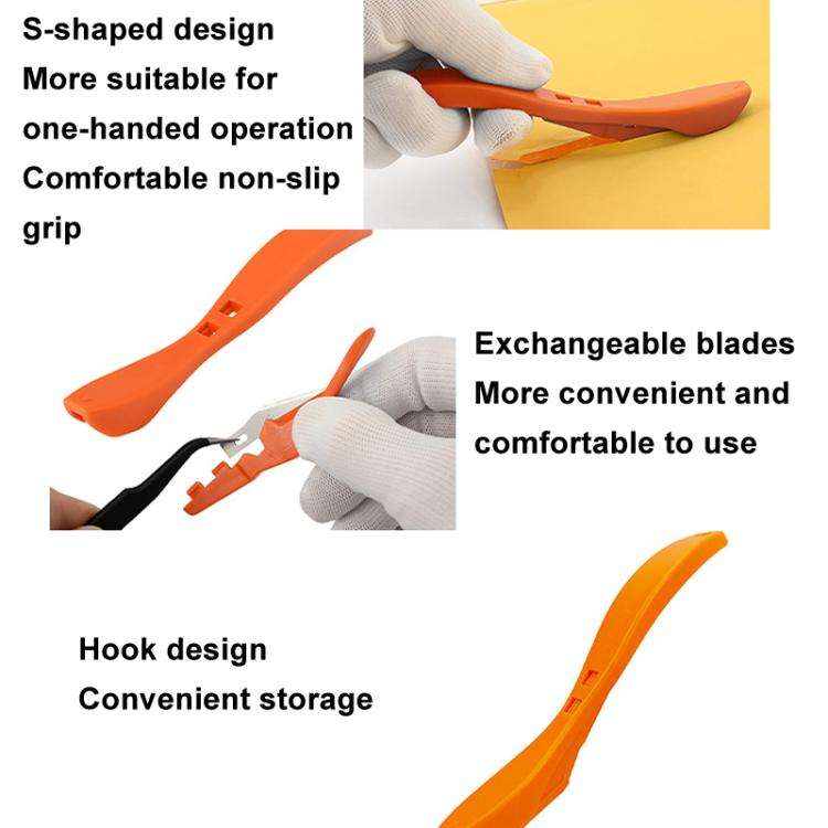 Car Film Tool Film Cutter With 10 Blades(Black)