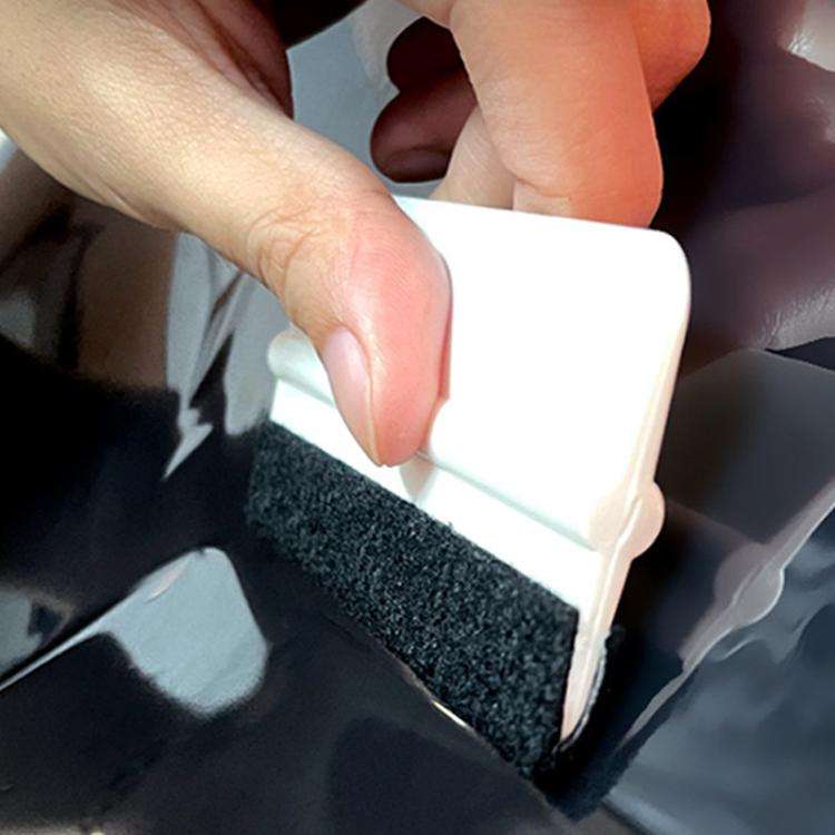 5pcs With Felt Car Film Tool Anti-scratch Small Scraper(White)