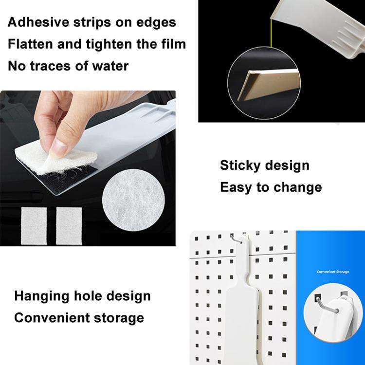 Large Scraper Car Film Tools Long Plastic Film Scraper Front Rear Extended Scraper