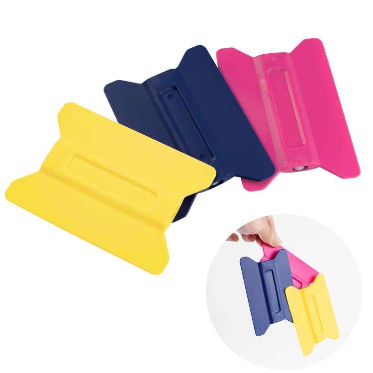 With Magnet Car Film Scraper Plastic Winged Scraper Tool(Yellow)