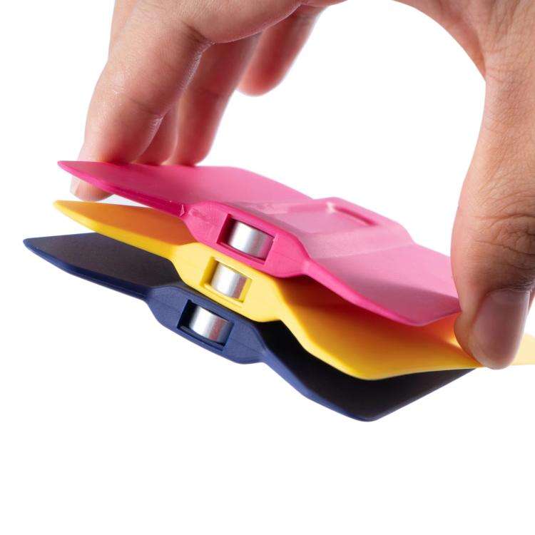 With Magnet Car Film Scraper Plastic Winged Scraper Tool(Pink)