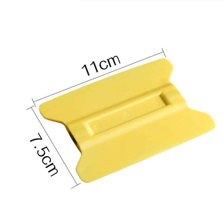 With Magnet Car Film Scraper Plastic Winged Scraper Tool(Yellow)