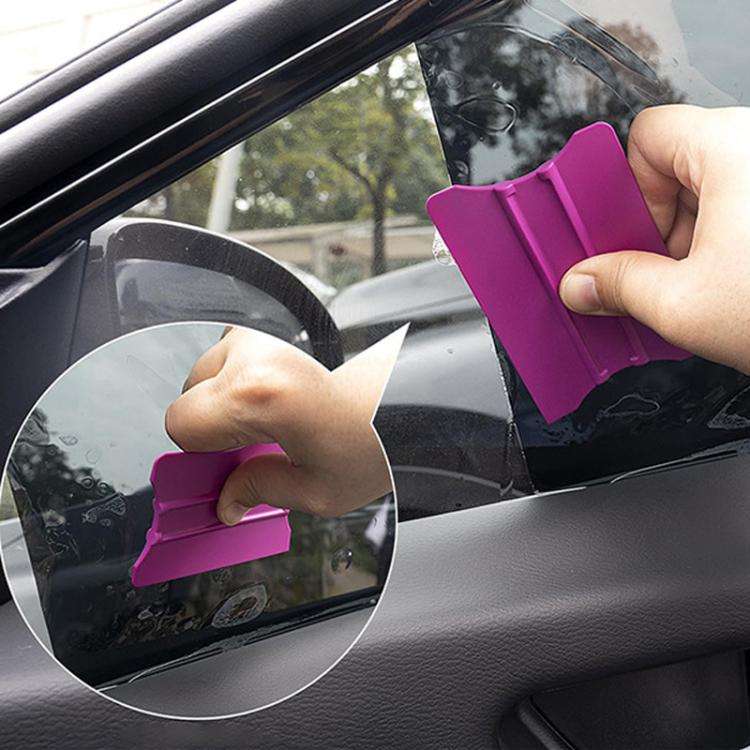 With Magnet Car Film Scraper Plastic Winged Scraper Tool(Yellow)